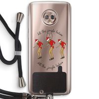 Jingle Ladies: Motorola Moto G6 Transparant Hoesje met koord