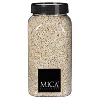 Mica Decorations decoratie stenen/granulaat - 650ml - creme - hobby steentjes