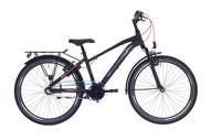 Aldo 24 inch peak 2.0 fiets alu 3v mat zwart/rood