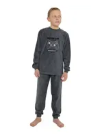 Outfitter fleece pyjama jongens "Game Over" - Warme winter kinder pyjama