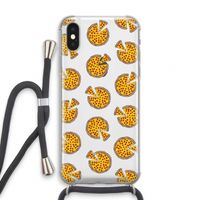 You Had Me At Pizza: iPhone X Transparant Hoesje met koord