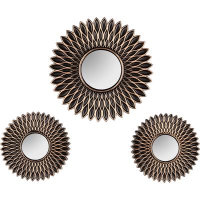 Spiegel set - Trion Damara - Set van 3 - 30cm - Spiegelglas - Kunststof