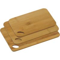 Kesper snijplanken voordeel set - 3 formaten - bamboe hout - 14 x 22 - 21 x 30 - 24 x 35 cm