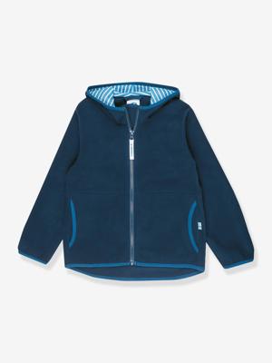 Fleece kinderjas PAUKKU FINKID, zip-in binnenjas marineblauw