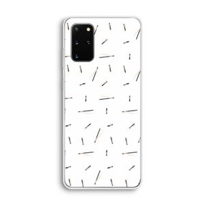 Hipster stripes: Samsung Galaxy S20 Plus Transparant Hoesje