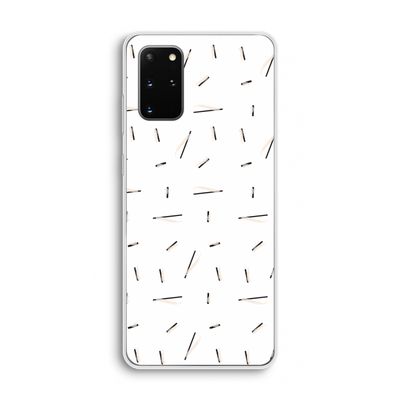 Hipster stripes: Samsung Galaxy S20 Plus Transparant Hoesje