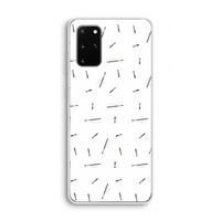 Hipster stripes: Samsung Galaxy S20 Plus Transparant Hoesje