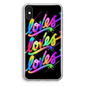 Loves: iPhone XS Transparant Hoesje