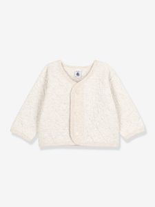 Babyvestje in gewatteerde tubing - PETIT BATEAU gemêleerd beige