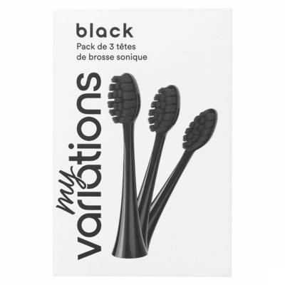 Myvariations Opzetborstels Onyx Black Pack 3