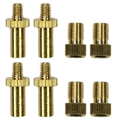 Fiets nippelset / verloopnippels - messing - 8-delig