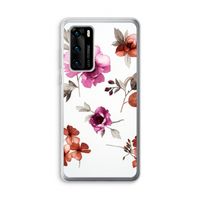 Geschilderde bloemen: Huawei P40 Transparant Hoesje