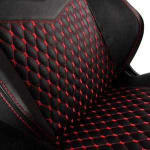 noblechairs Hero Real Leather bureau- en computerstoel Luchtgevulde zitting Gecapitonneerde rugleuning