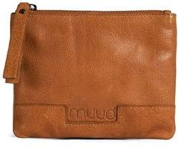 MUUD Wind. Handgemaakt leren clutch 16.5x23.5cm