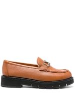 Ferragamo mocassins Rolo à doublure lainée - Marron