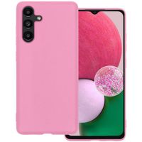 Basey Samsung Galaxy A13 5G Hoesje Siliconen Hoes Case Cover - Lichtroze - thumbnail