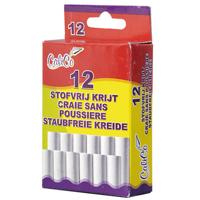 Schoolbordkrijt wit 12st