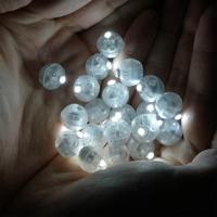 100 PCS ronde Flash Ball LED ballon lichten Mini Flash lichtgevende lampen lantaarn Bar kerst bruiloft Feestdecoratie lichten (wit)