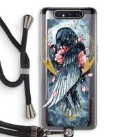 Golden Raven: Samsung Galaxy A80 Transparant Hoesje met koord