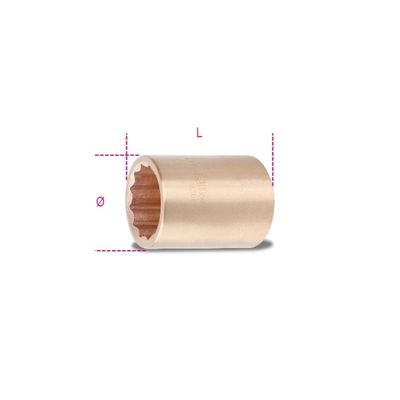 Beta 926BA 22 Vonkvrije 1/2" twaalfkant dopsleutels - 009260822 009260822
