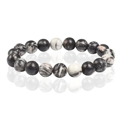 Memphis Natuursteen Armband 10mm - Picasso Stone