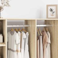 VidaXL Kaststaaf 2 pcs zilver 764 x 15 x 29 mm aluminium legering