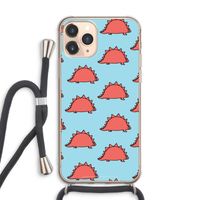 Dinosawrr: iPhone 11 Pro Max Transparant Hoesje met koord