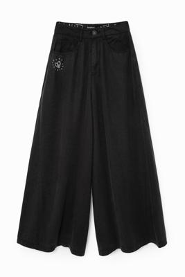 Spijkerbroek met superwijde pijpen - BLUE - 32