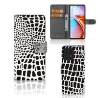 Motorola Edge 40 Pro | Telefoonhoesje | Met pasjeshouder | Slangenprint
