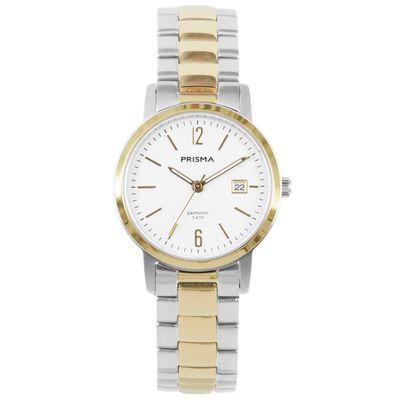 Prisma Horloge P.1476 All stainless Zilverkleurig