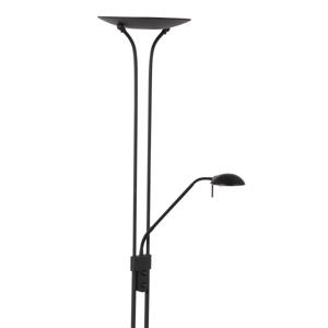 Mexlite Vloerlamp Biron H 180 cm DIM zwart