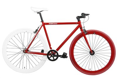 Fixie Fiets FabricBike Red & White 2.0 Fixie Fiets FabricBike Red & White 2.0