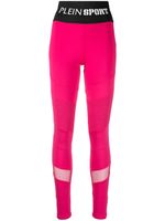 Plein Sport legging taille haute à logo - Rose