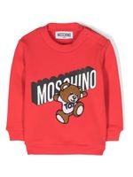 Moschino Kids sweat à logo Teddy Bear imprimé - Rouge