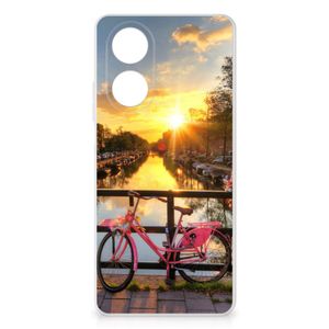 OPPO A58 4G Siliconen Back Cover Amsterdamse Grachten