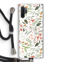 Sweet little flowers: Samsung Galaxy Note 10 Plus Transparant Hoesje met koord