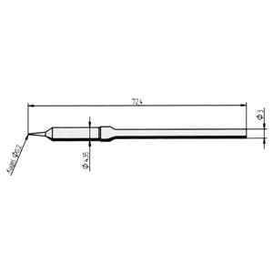 Ersa 212 SD LF Soldeerpunt Potloodvorm Grootte soldeerpunt 0.2 mm Inhoud: 1 stuk(s)