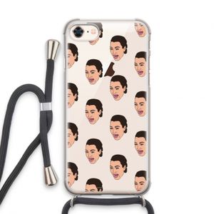 Ugly Cry Call: iPhone 7 Transparant Hoesje met koord