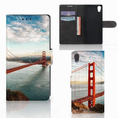 Sony Xperia XA1 | Flip Cover | Golden Gate Bridge