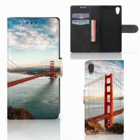 Sony Xperia XA1 | Flip Cover | Golden Gate Bridge