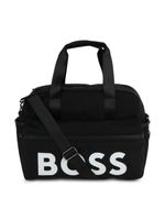 BOSS Kidswear sac à langer en toile à logo imprimé - Noir