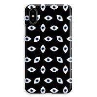 Eyes pattern: iPhone XS Max Volledig Geprint Hoesje