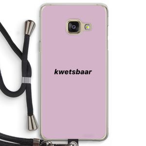 kwetsbaar: Samsung Galaxy A3 (2016) Transparant Hoesje met koord