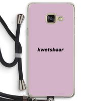 kwetsbaar: Samsung Galaxy A3 (2016) Transparant Hoesje met koord kwetsbaar: Samsung Galaxy A3 (2016) Transparant Hoesje met koord