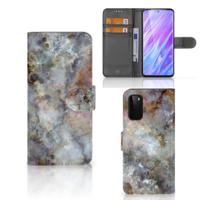 Samsung Galaxy S20 | Bookcase | Marmer Grijs