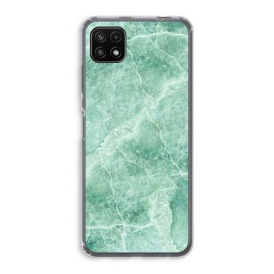 Groen marmer: Samsung Galaxy A22 5G Transparant Hoesje