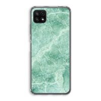 Groen marmer: Samsung Galaxy A22 5G Transparant Hoesje