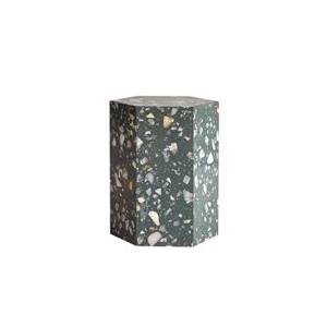 Tikamoon - Zoé-hocker van zwarte premium terrazzo