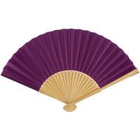 Spaanse handwaaier - special colours - aubergine paars - bamboe/papier - 21 cm Spaanse handwaaier - special colours - aubergine paars - bamboe/papier - 21 cm
