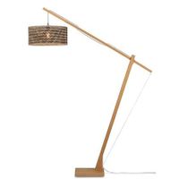 GOOD&MOJO Vloerlamp Java - Bamboe|Zwart - 175x50x207cm